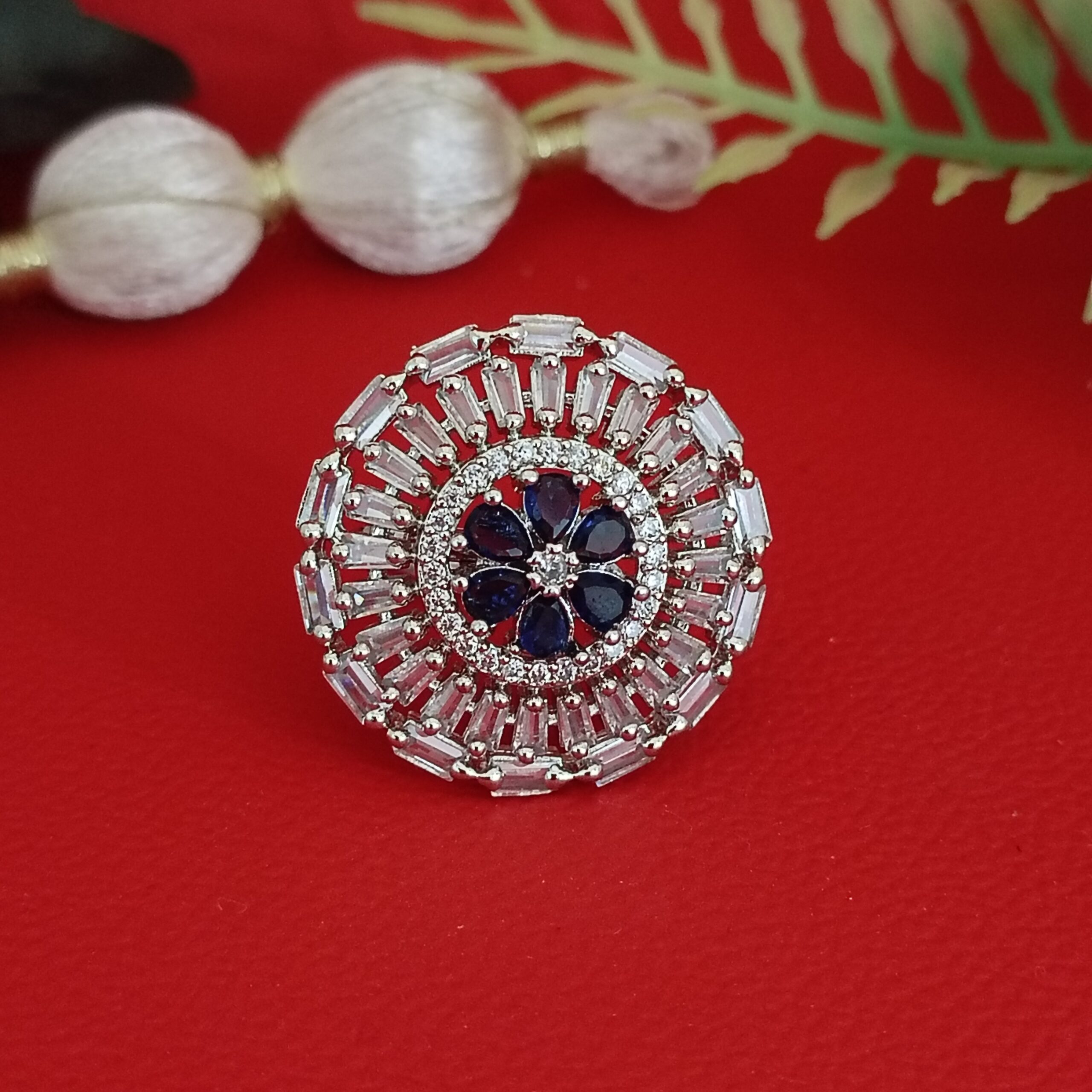 0-0x0-0-0# Cocktail Ring American Diamond R-2170565005 - Image 1