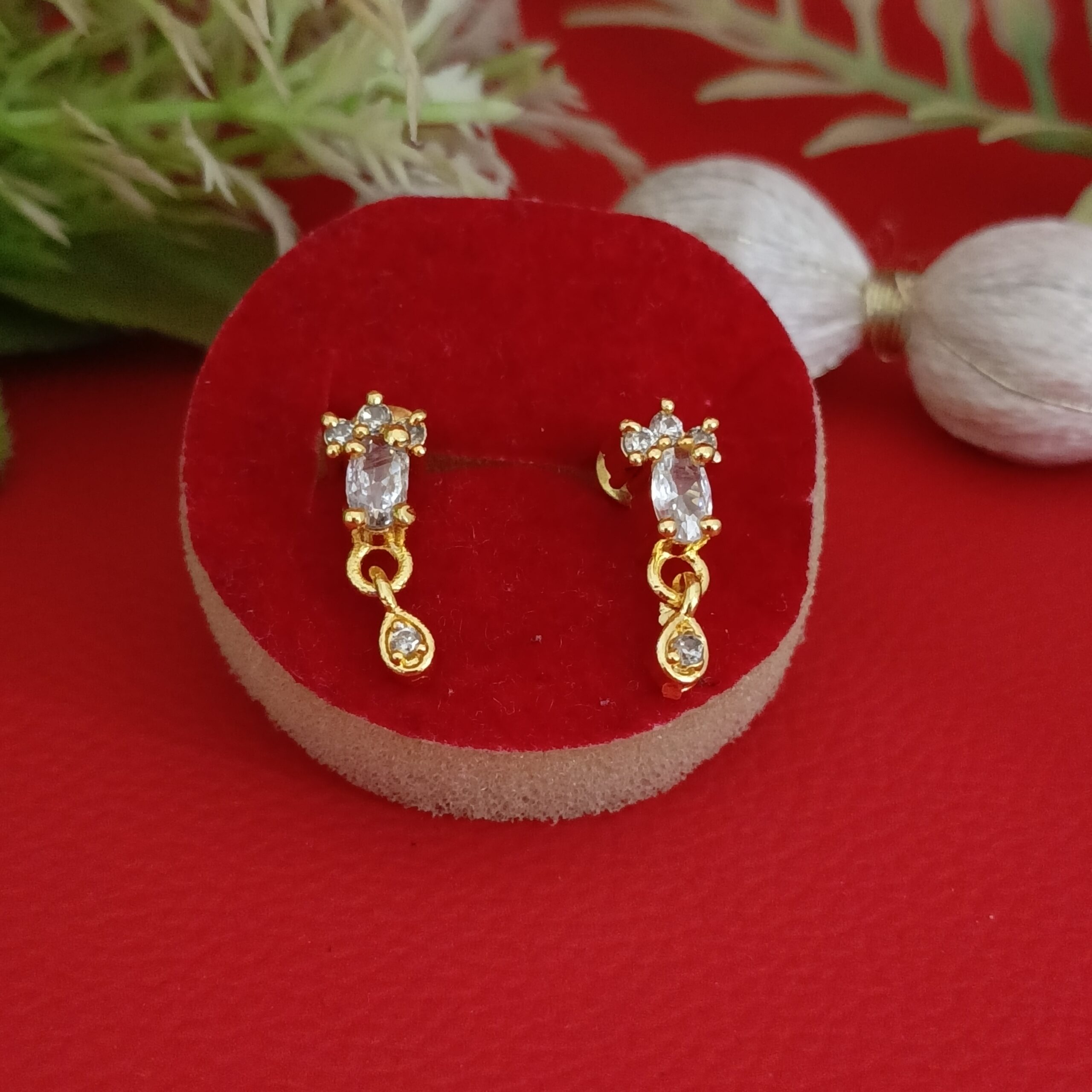 0-0x0-0-0# Zircon Studs One Carat T-2005018005 - Image 1